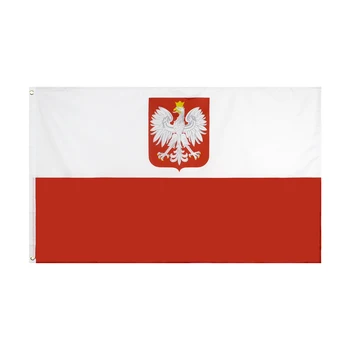 90x150cm Poľsko Emble Vlajky Na Ozdobu