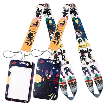 LT642 Japonské Anime Mačka Tlačidlo ozdobná šnúrka na uniforme Auto Keychain Prispôsobenie balíka Office občiansky Preukaz Odovzdať Telocvični Mobilný Telefón Krúžok Odznak Držiak na Šperky