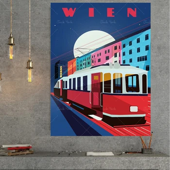 Wien Viedeň Ilustrované Umelecké reprodukcie. Cestovné Tlač, Domova, Architektúra, Umenie Výtlačkov a Plagáty Rakúska. Kolaudačné párty darček,